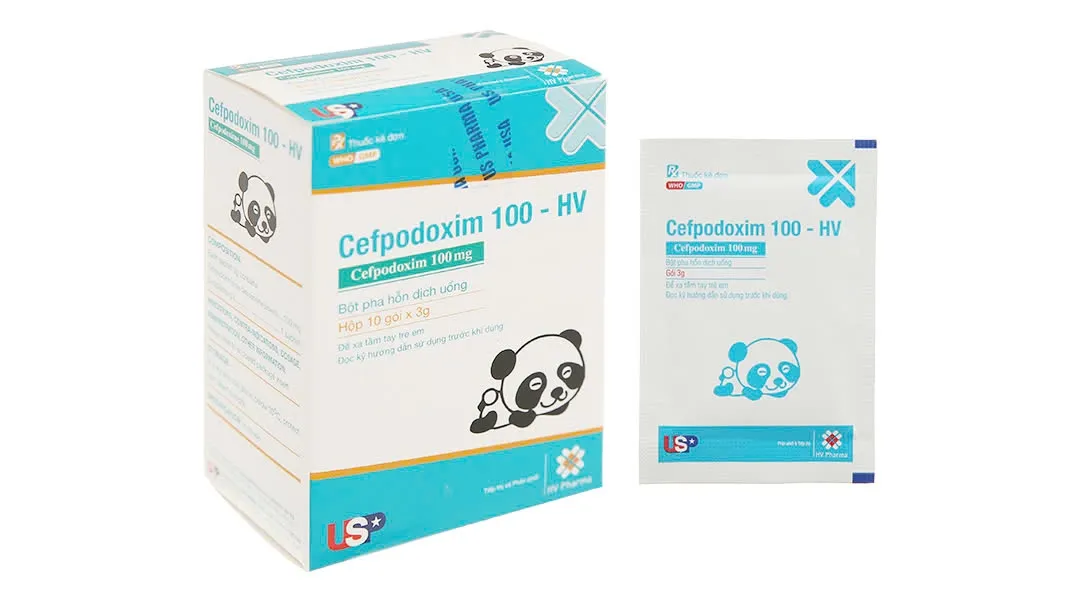 Cefpodoxim 100mg Hv Usp (H/10g) – Kháng sinh Cephalosporin thế hệ 3 điều trị nhiễm khuẩn hiệu quả